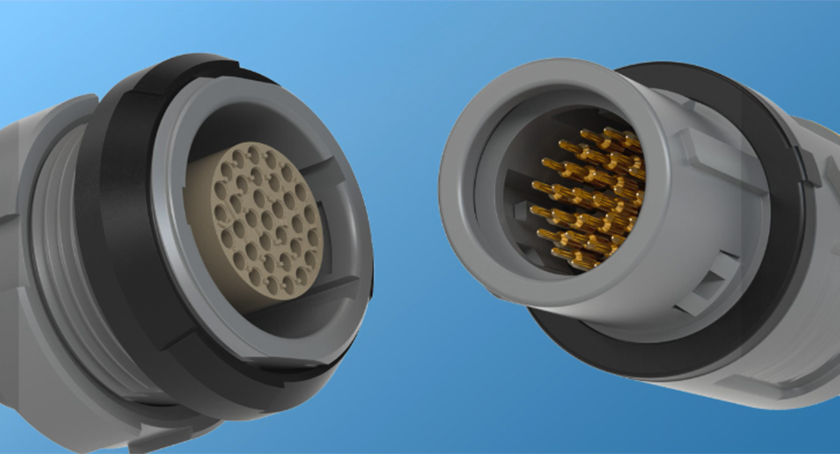 2P High Voltage Patent-pending design bringing 5kV on 34 contacts in Only Ø 18mm